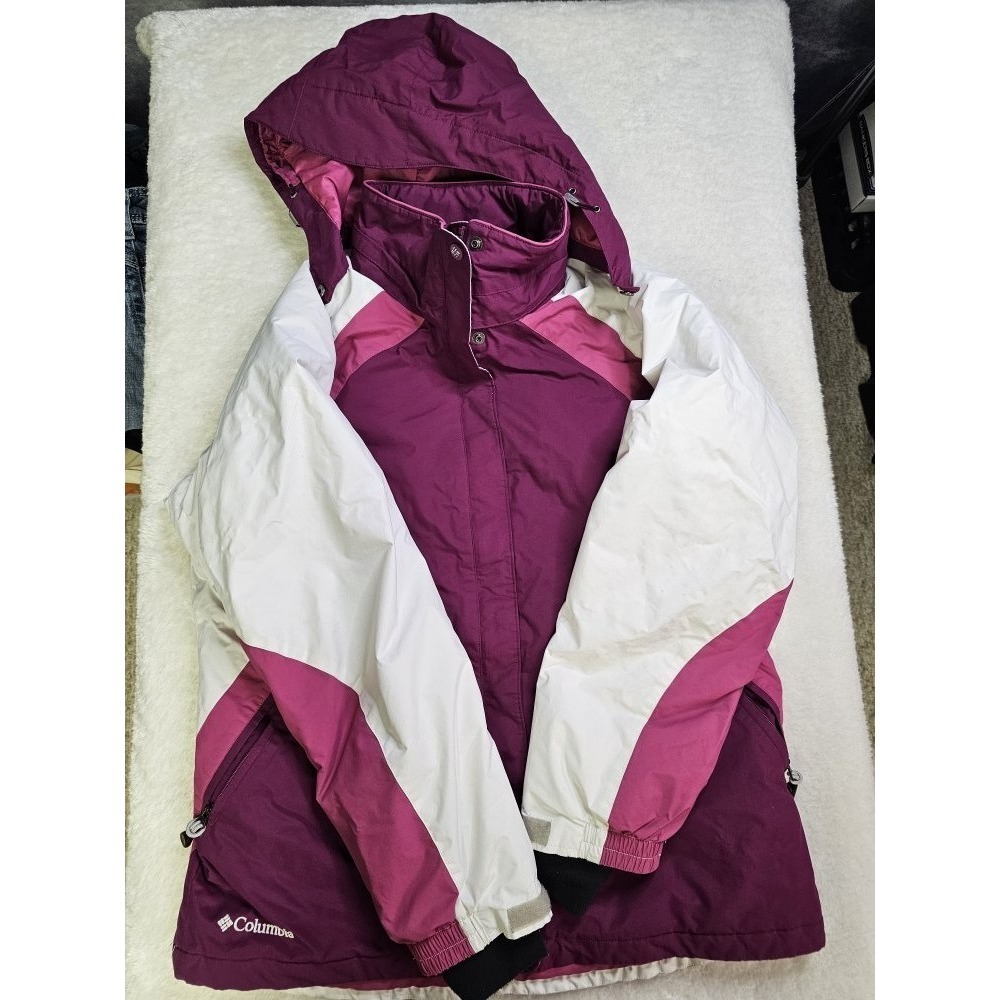 Columbia Full Zip Womens Size Large Ski Jacket Pink